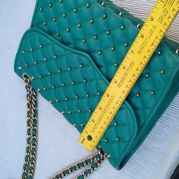 Rebecca Minkoff Teal Quilted Chain Strap Bag - Picture 12 of 13